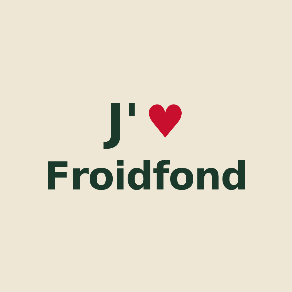 Tote bag personnalisé Froidfond — design J'aime Froidfond