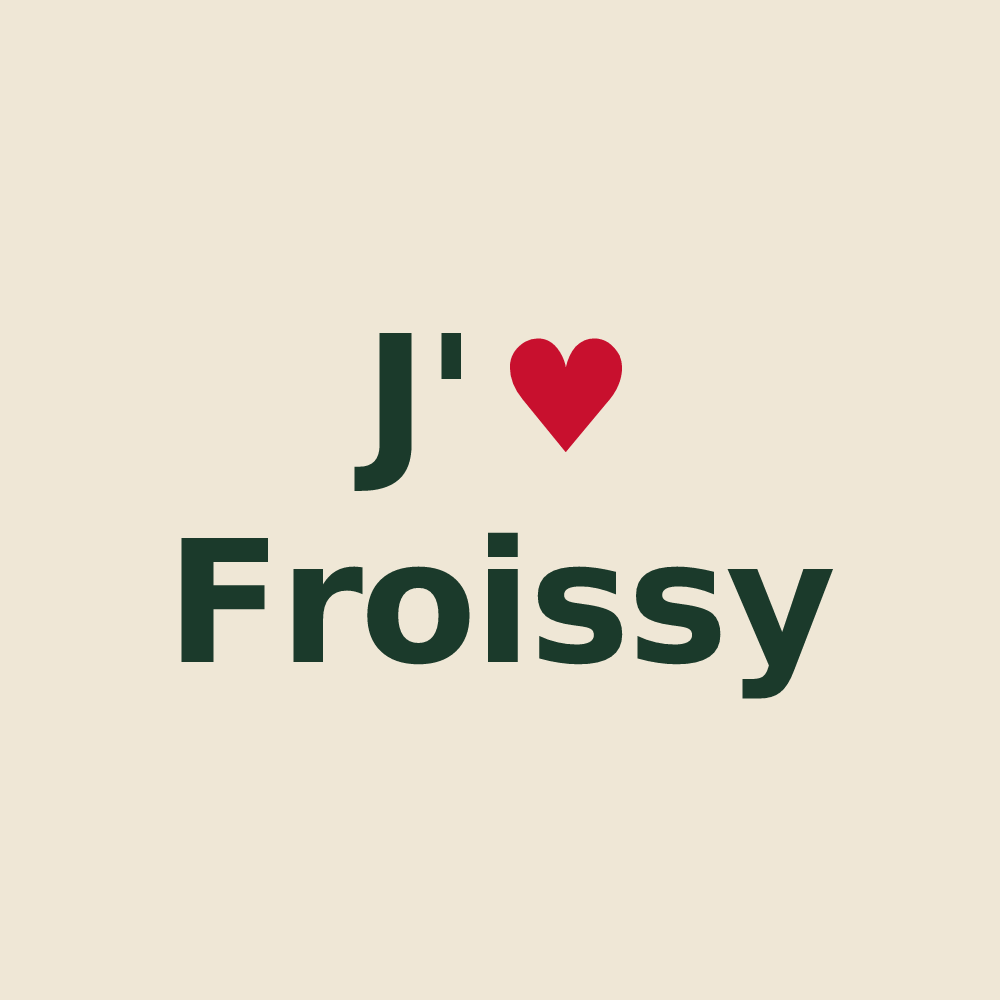 Tote bag personnalisé Froissy — design J'aime Froissy