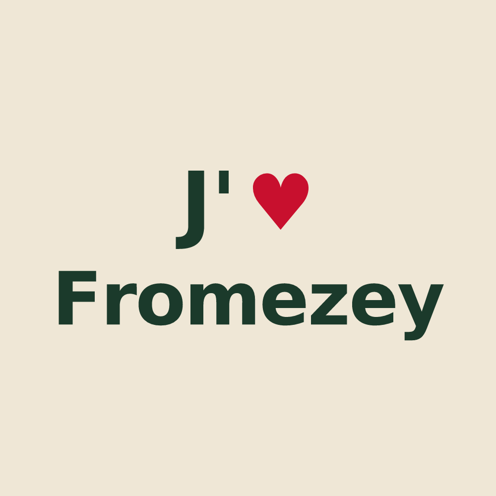 Tote bag personnalisé Fromezey — design J'aime Fromezey