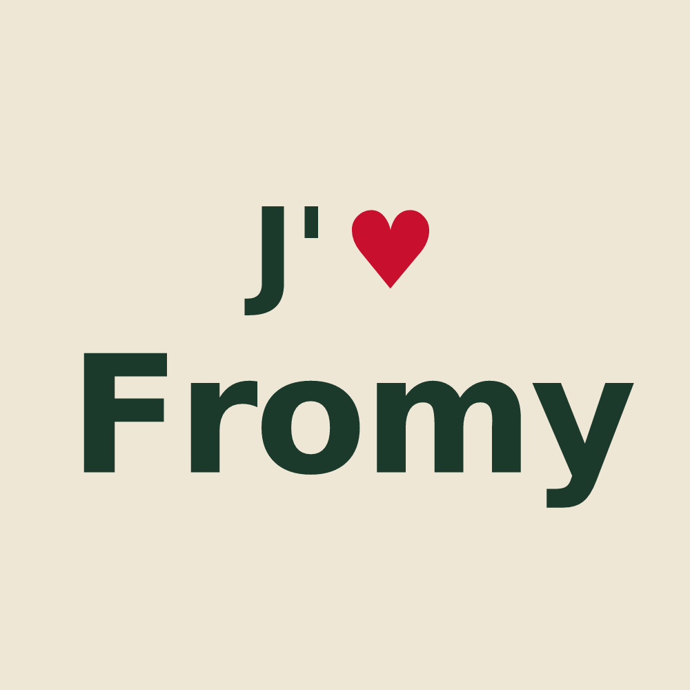 Tote bag personnalisé Fromy — design J'aime Fromy