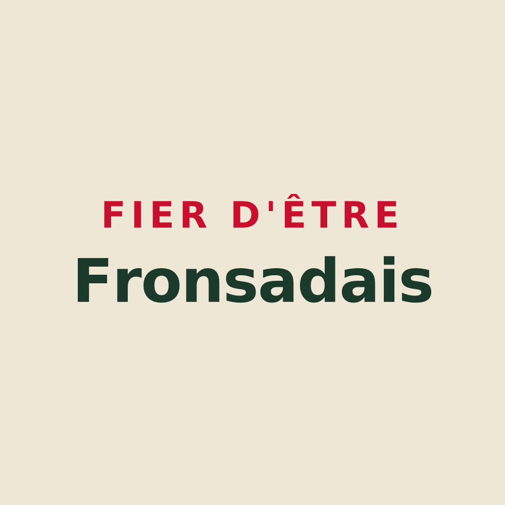 Tote bag « Fier d'être Fronsadais » — design pour Fronsac