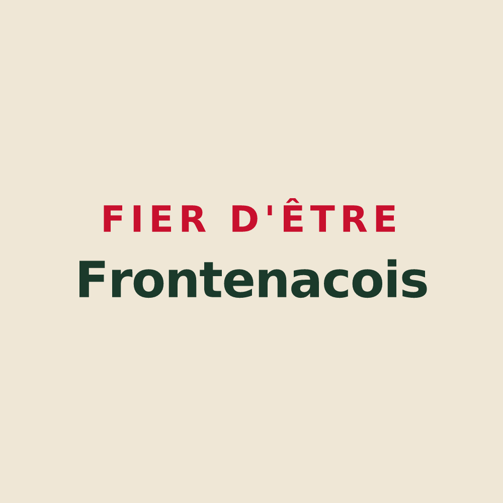 Tote bag « Fier d'être Frontenacois » — design pour Frontenac