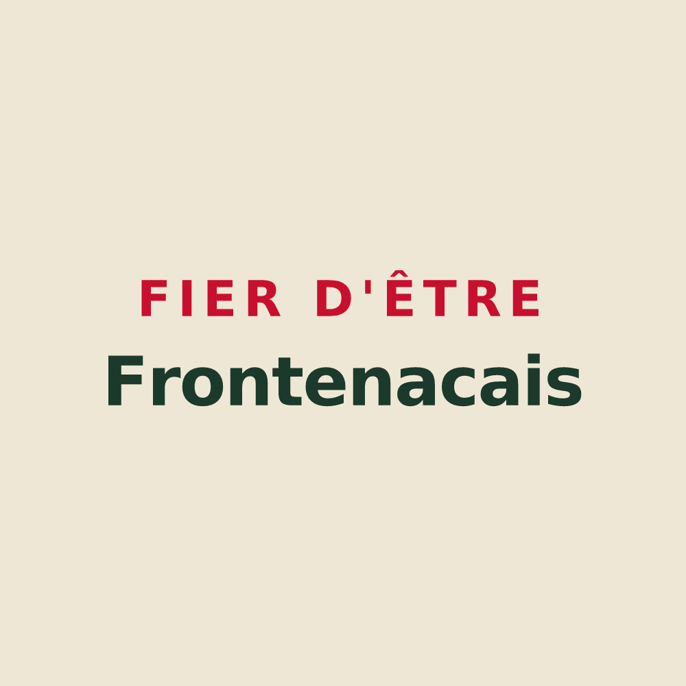 Tote bag « Fier d'être Frontenacais » — design pour Frontenac