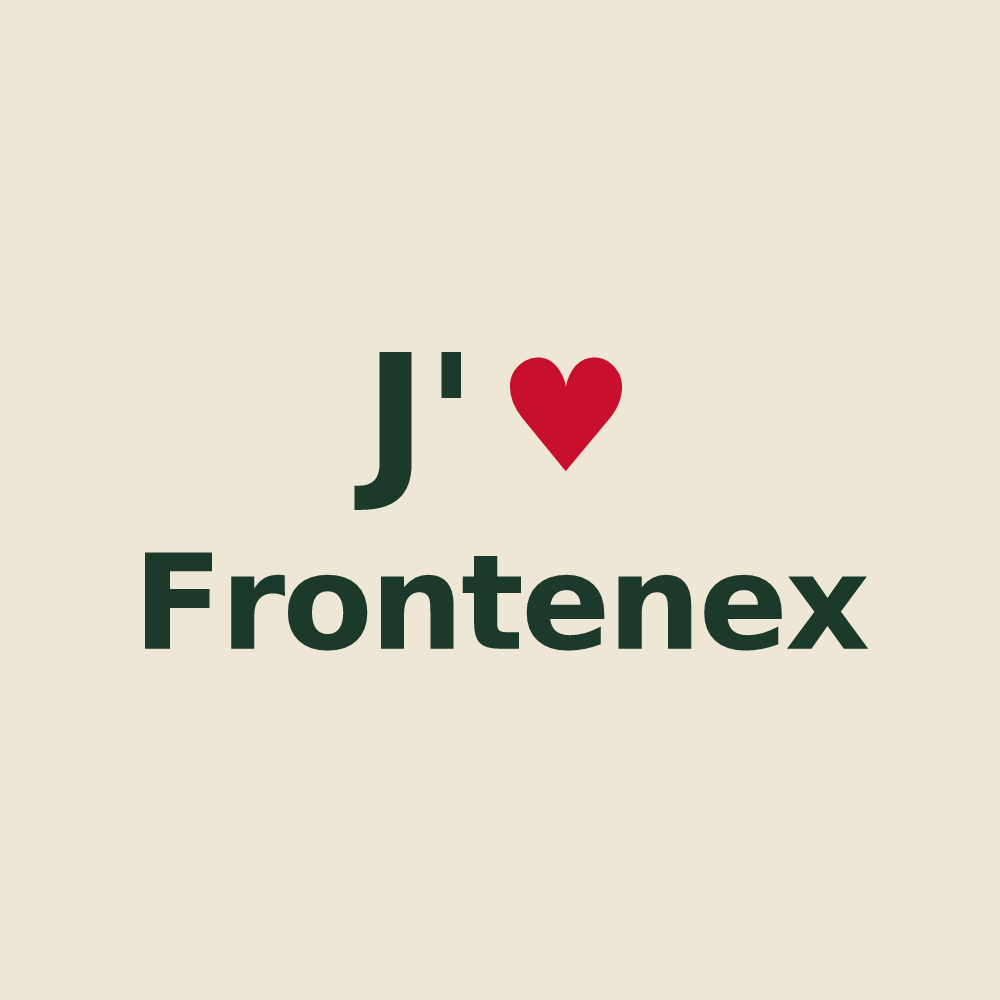Tote bag personnalisé Frontenex — design J'aime Frontenex