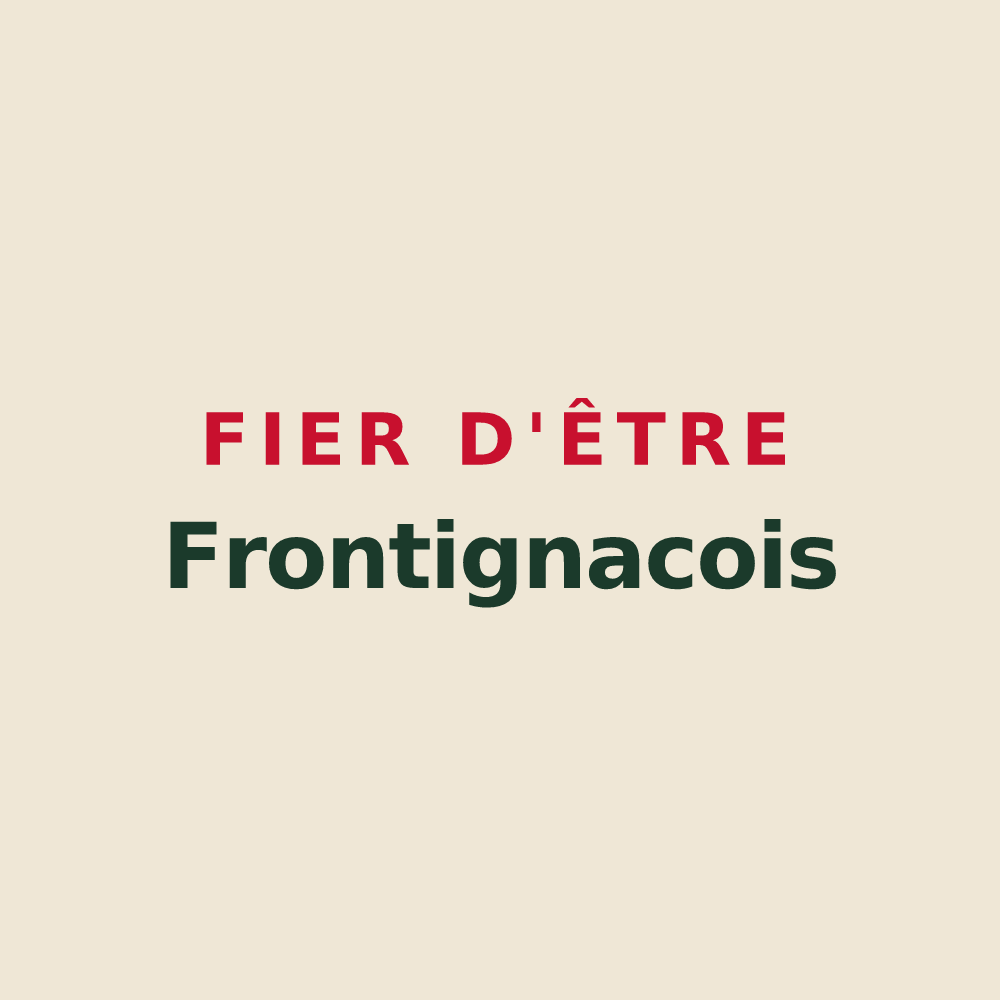 Tote bag « Fier d'être Frontignacois » — design pour Frontignan-de-Comminges