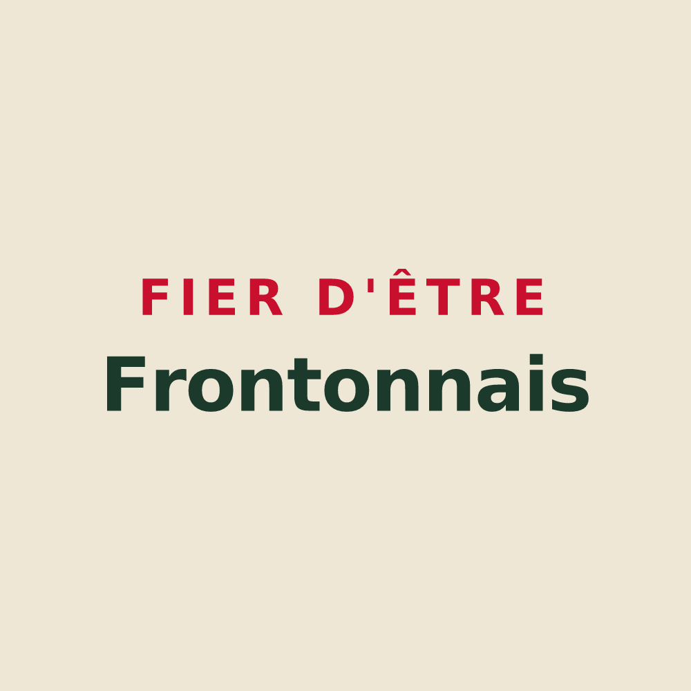 Tote bag « Fier d'être Frontonnais » — design pour Fronton