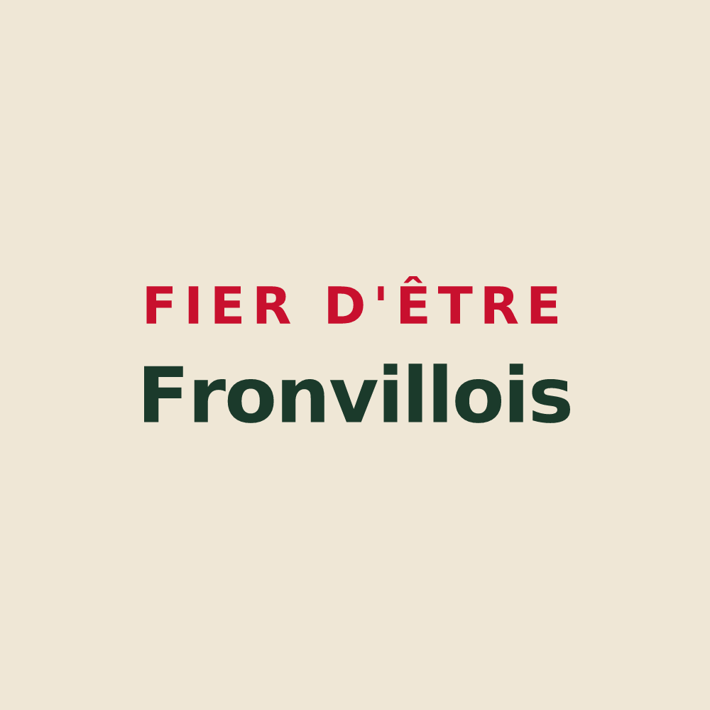 Tote bag « Fier d'être Fronvillois » — design pour Fronville