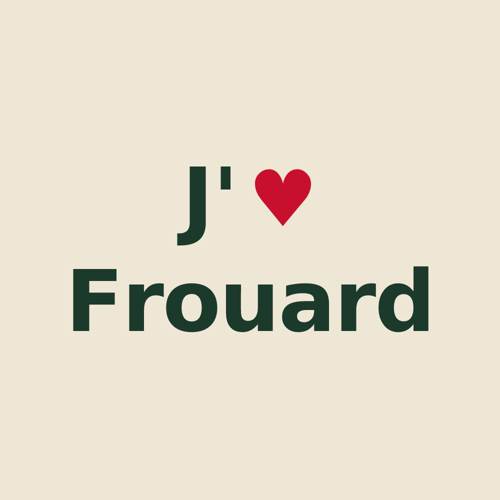 Tote bag personnalisé Frouard — design J'aime Frouard