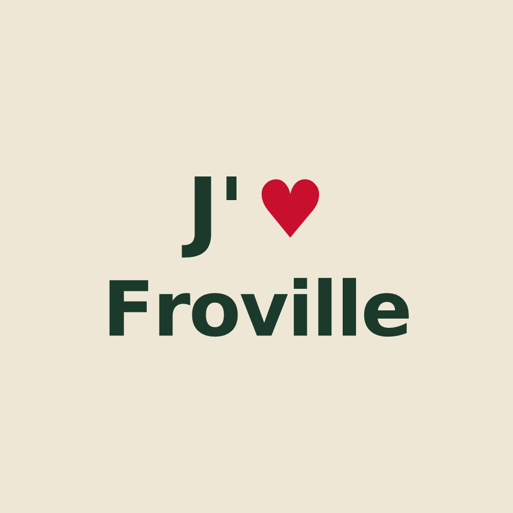 Tote bag personnalisé Froville — design J'aime Froville