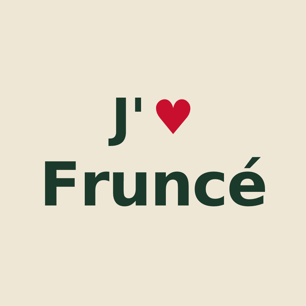 Tote bag personnalisé Fruncé — design J'aime Fruncé