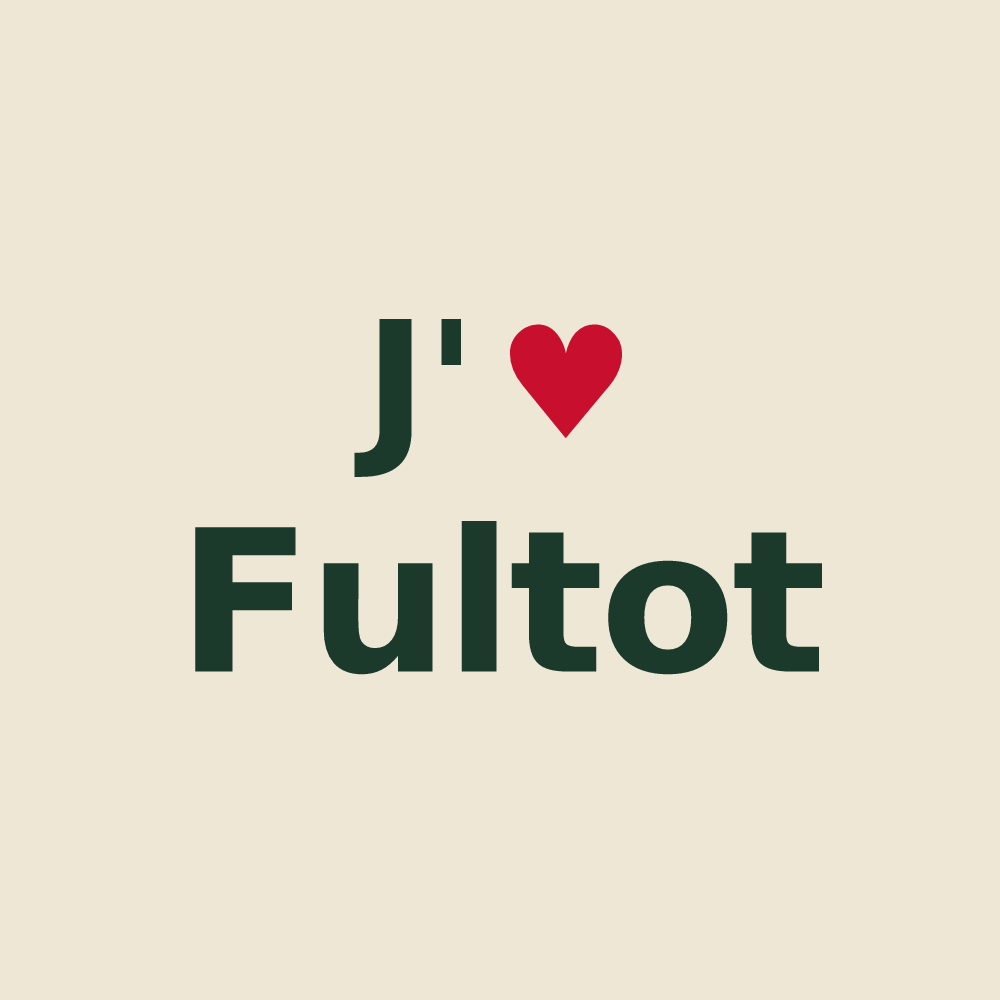 Tote bag personnalisé Fultot — design J'aime Fultot