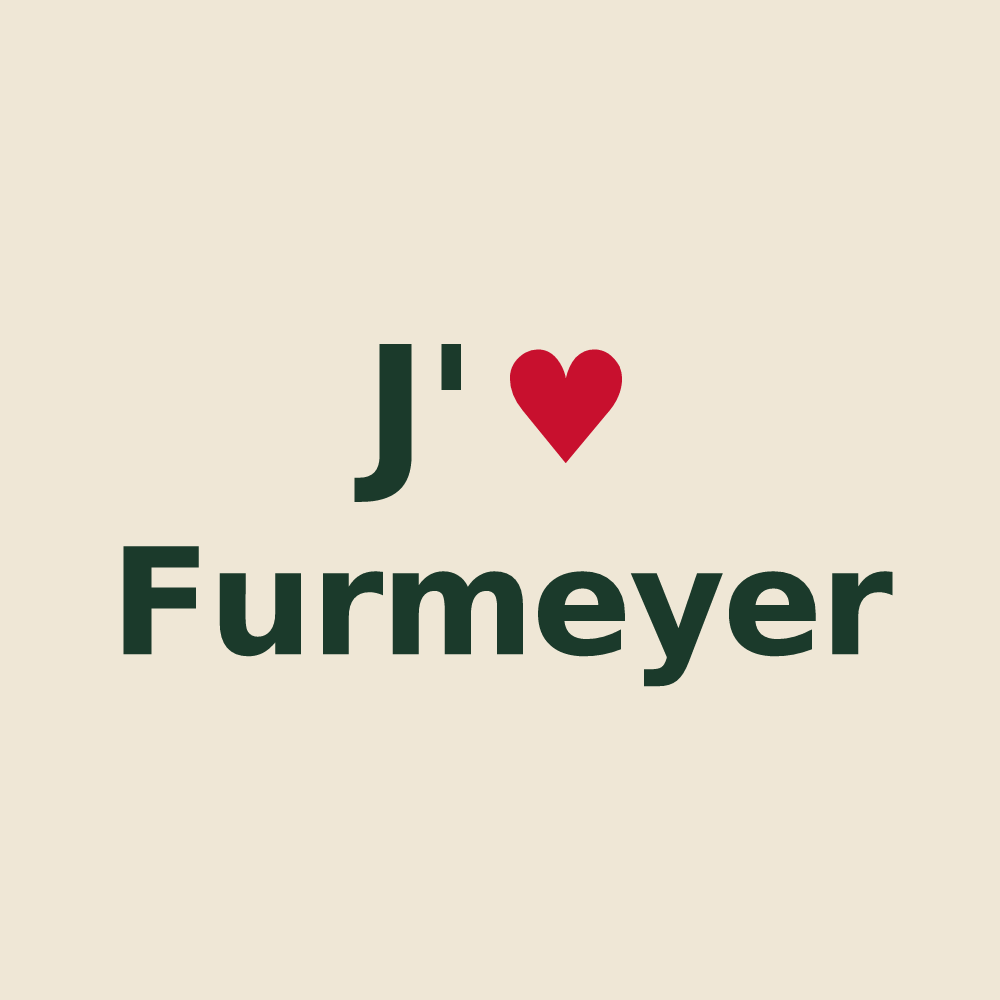 Tote bag personnalisé Furmeyer — design J'aime Furmeyer