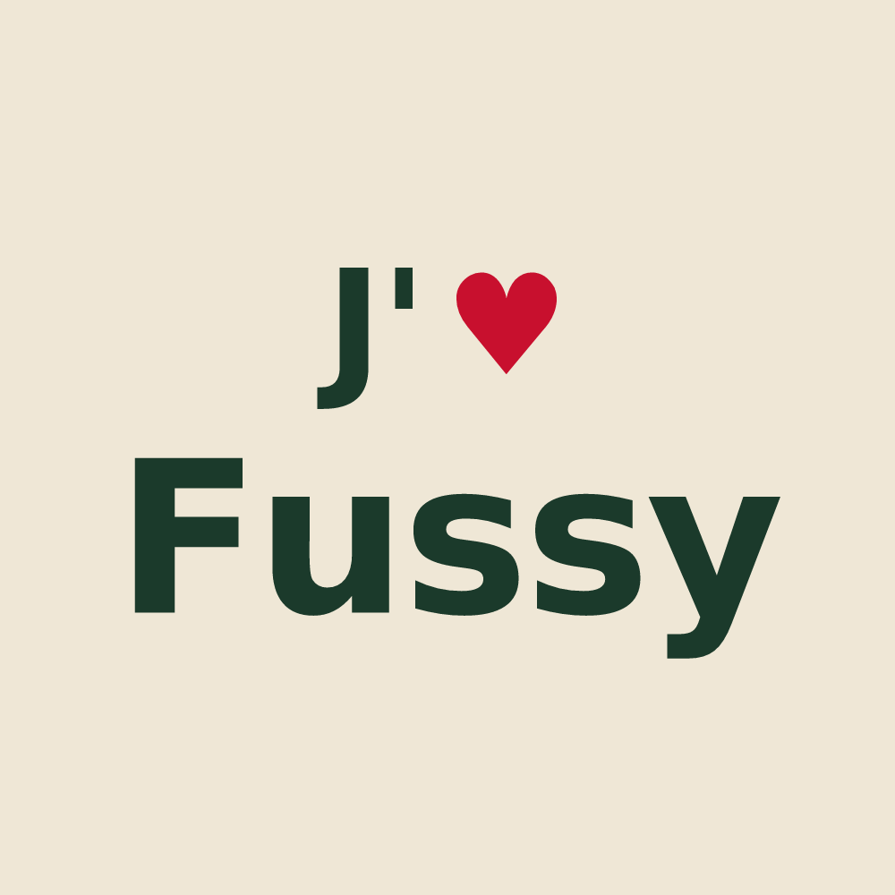 Tote bag personnalisé Fussy — design J'aime Fussy