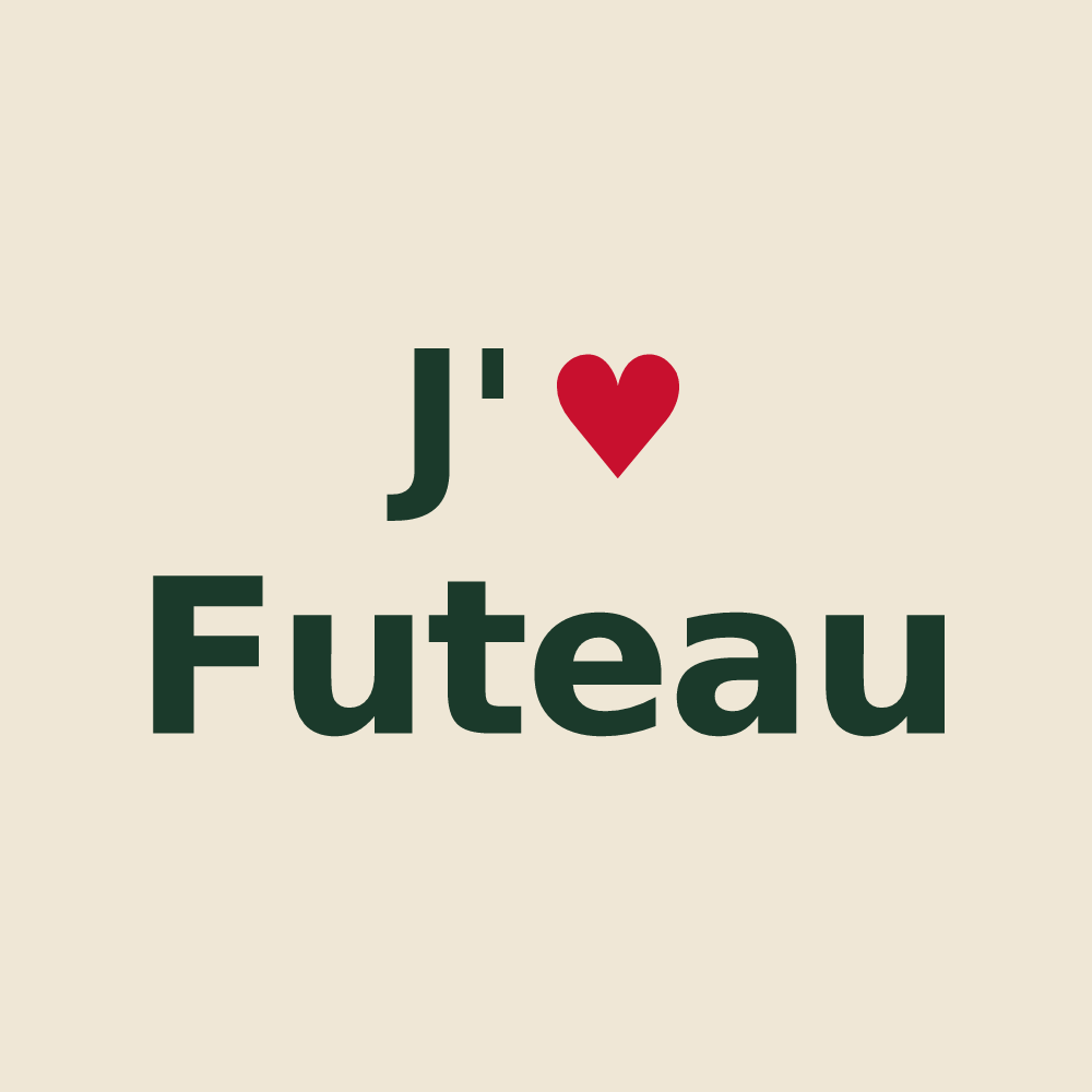 Tote bag personnalisé Futeau — design J'aime Futeau