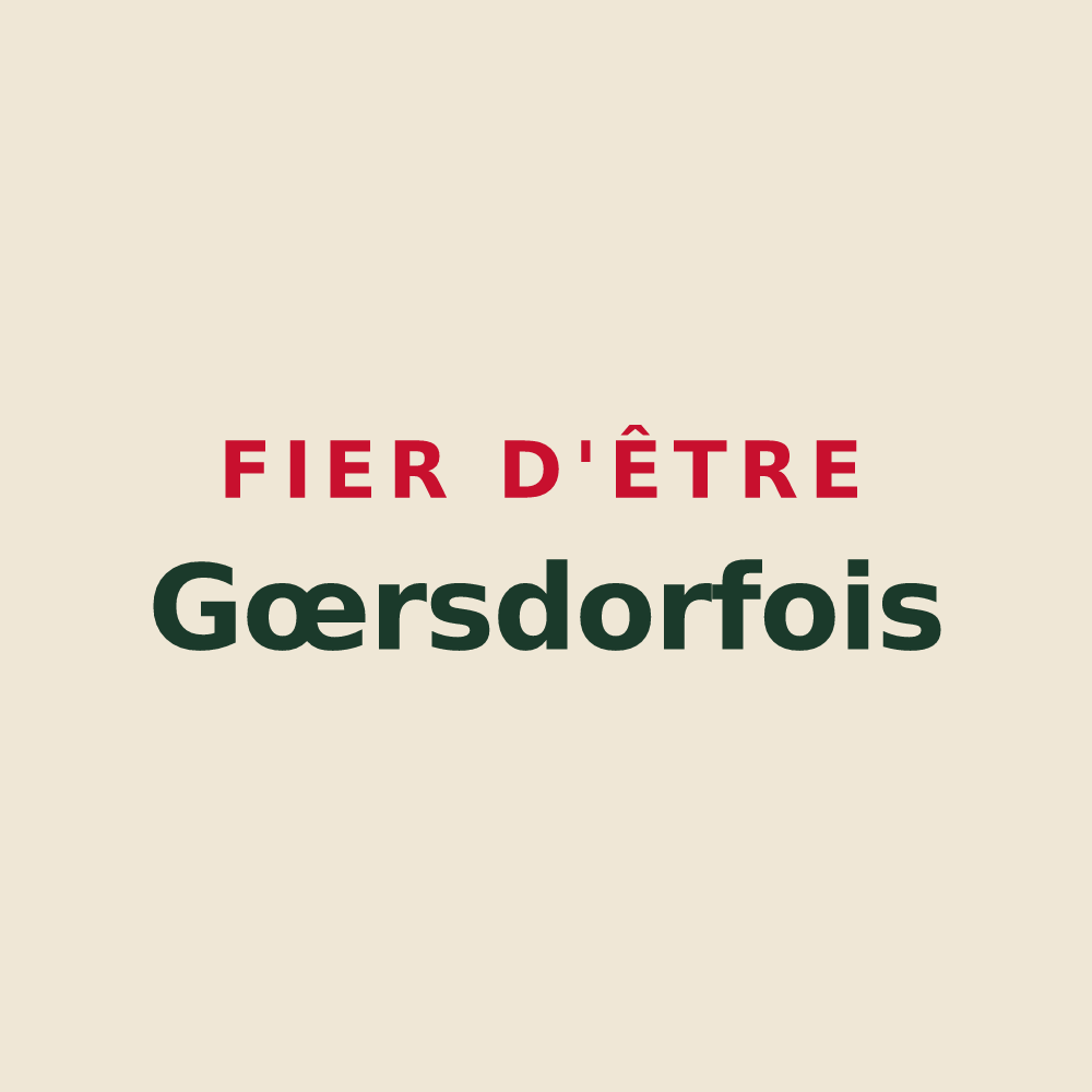 Tote bag « Fier d'être Gœrsdorfois » — design pour Gœrsdorf