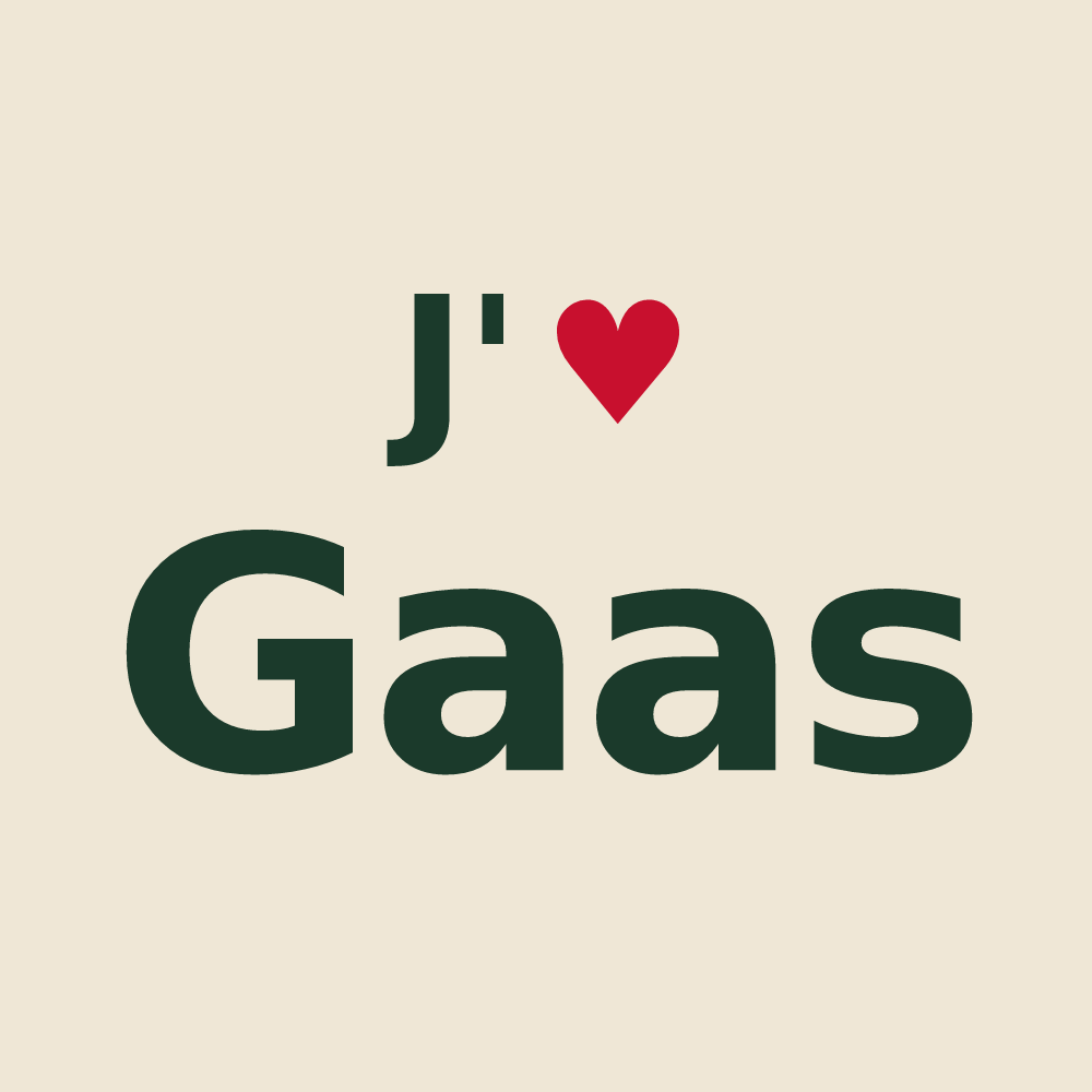 Tote bag personnalisé Gaas — design J'aime Gaas