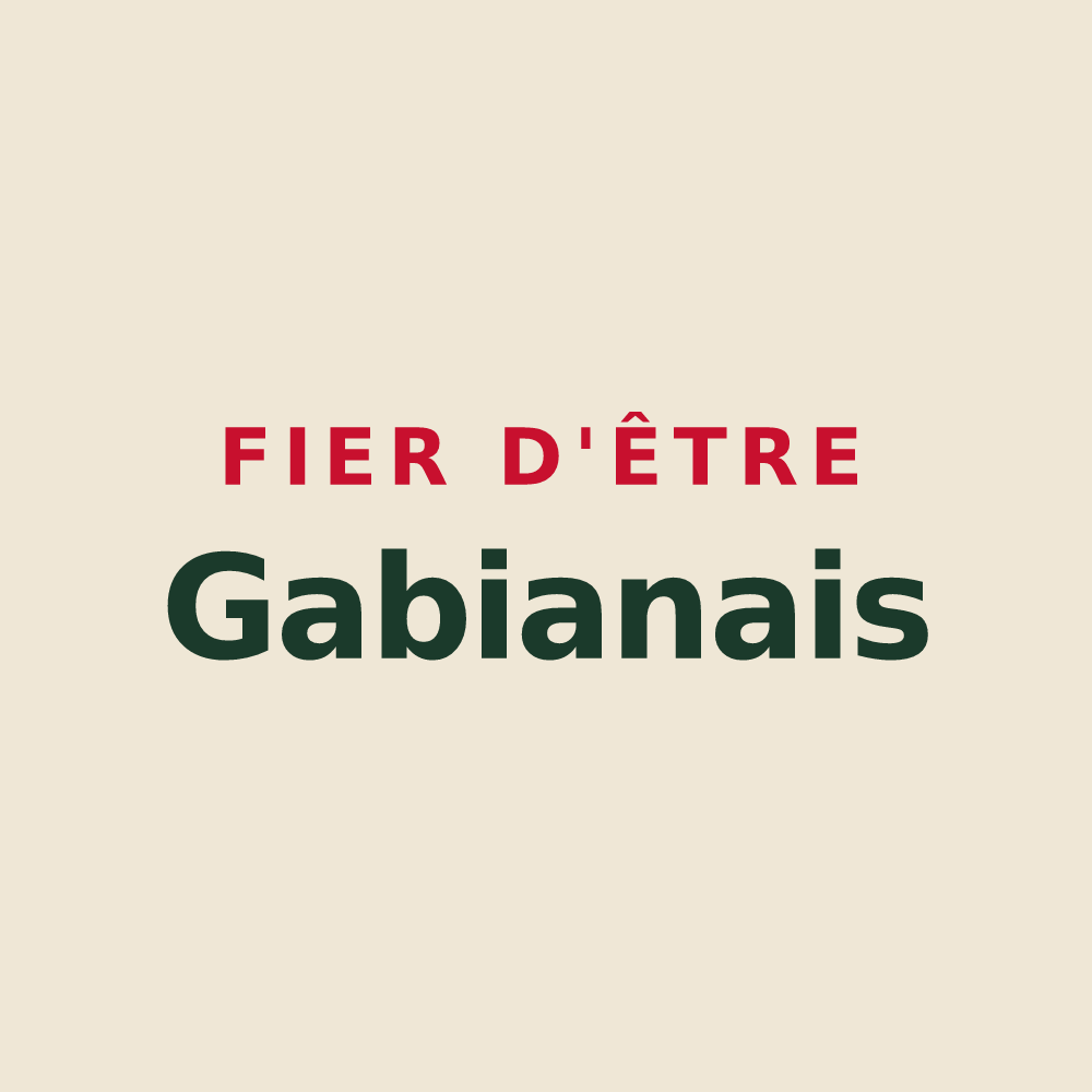 Tote bag « Fier d'être Gabianais » — design pour Gabian