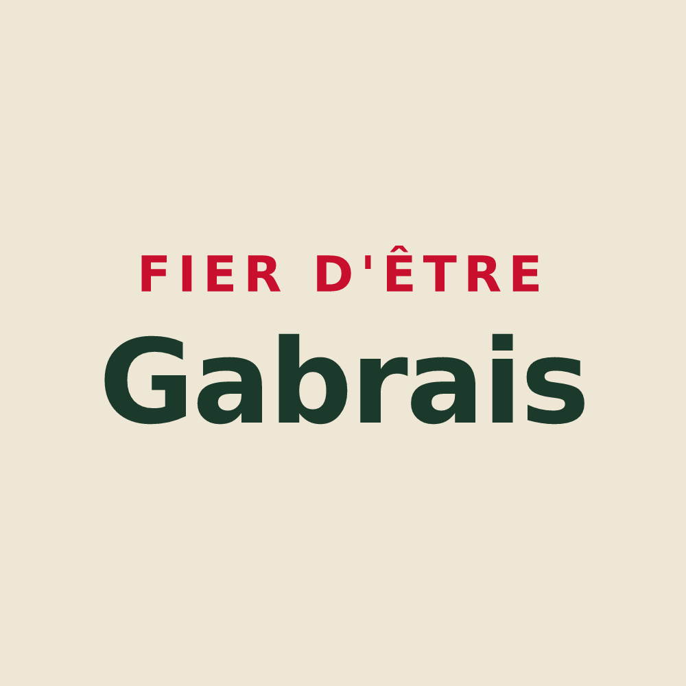 Tote bag « Fier d'être Gabrais » — design pour Gabre