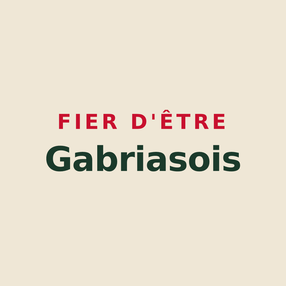 Tote bag « Fier d'être Gabriasois » — design pour Gabrias