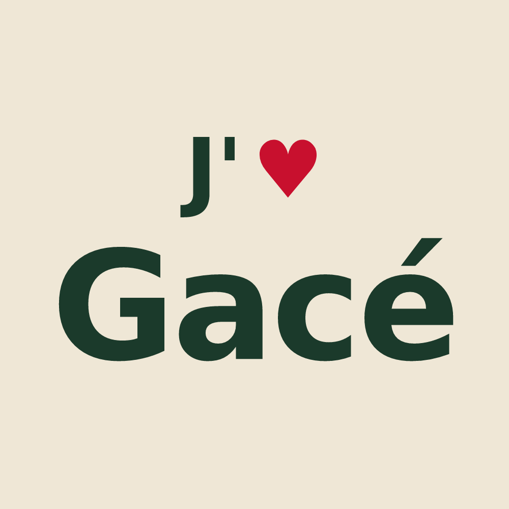 Tote bag personnalisé Gacé — design J'aime Gacé
