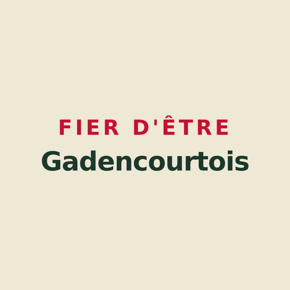 Tote bag « Fier d'être Gadencourtois » — design pour Gadencourt