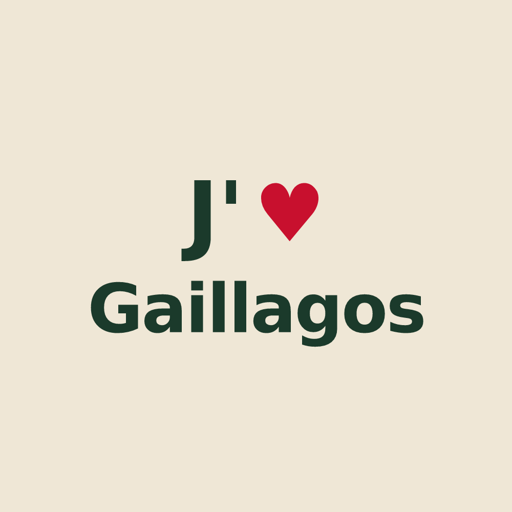 Tote bag personnalisé Gaillagos — design J'aime Gaillagos