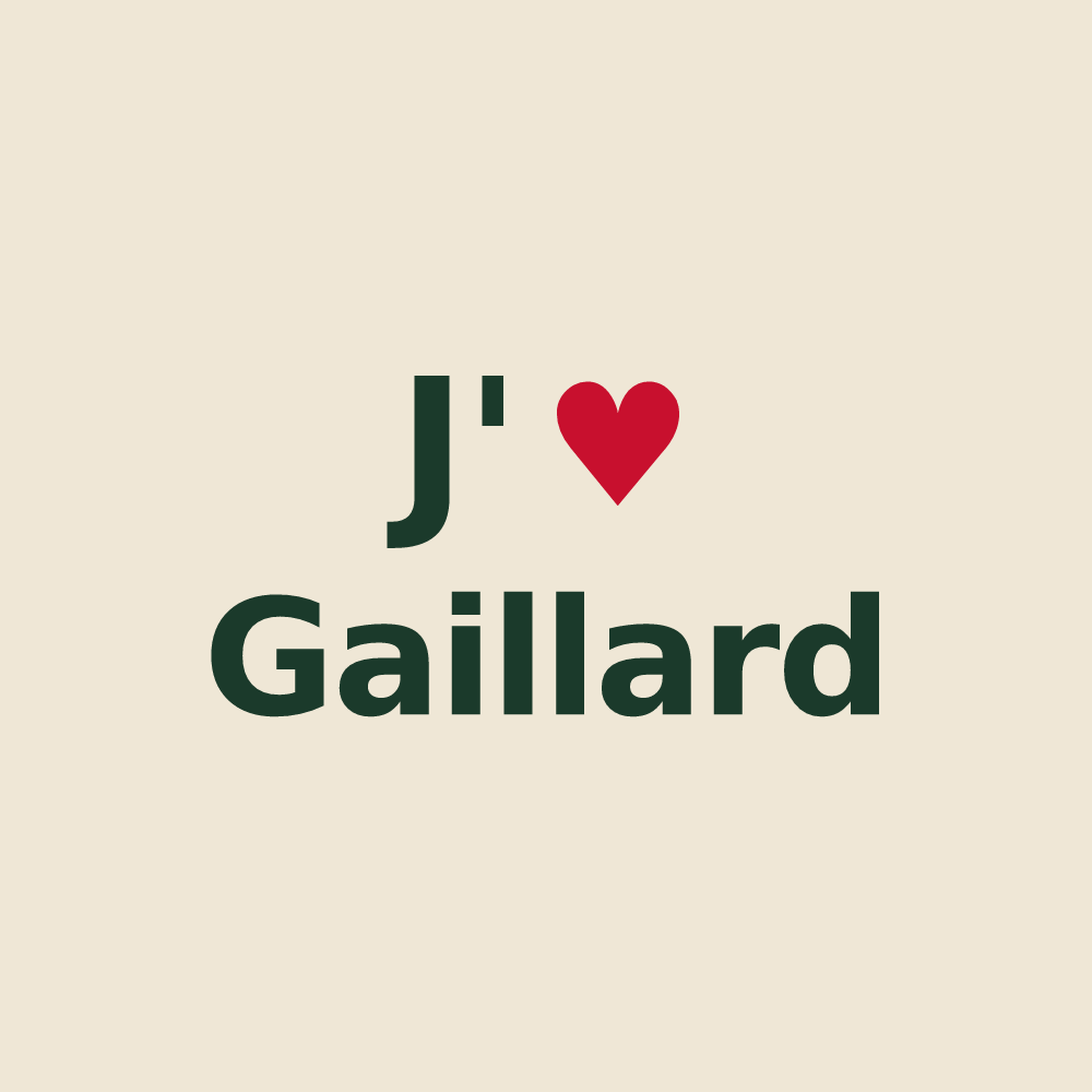 Tote bag personnalisé Gaillard — design J'aime Gaillard