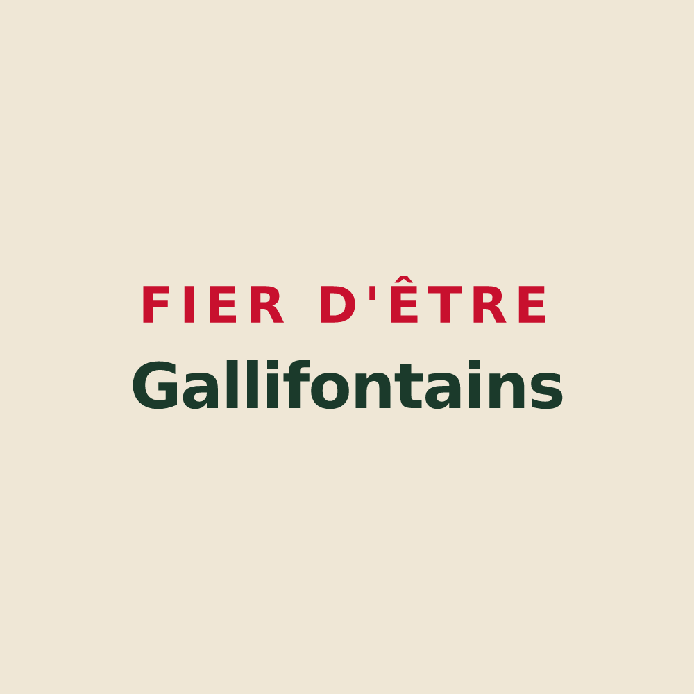 Tote bag « Fier d'être Gallifontains » — design pour Gaillefontaine