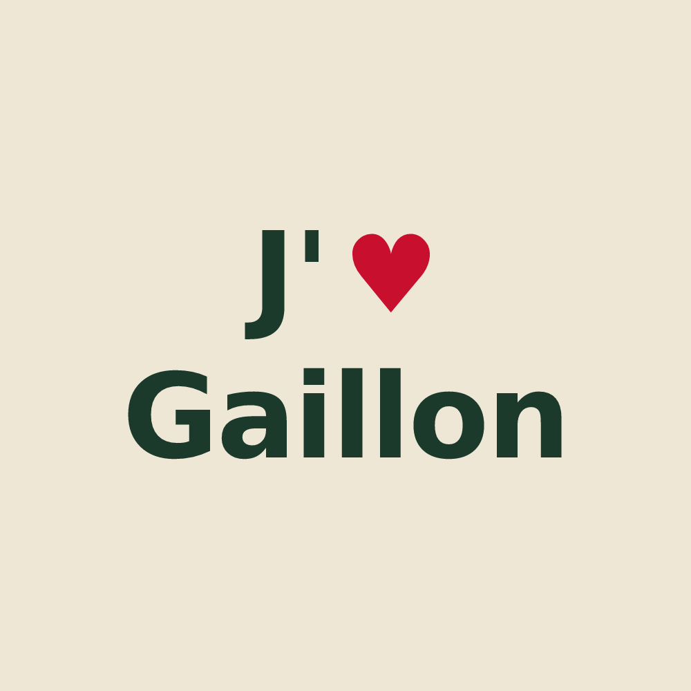 Tote bag personnalisé Gaillon — design J'aime Gaillon