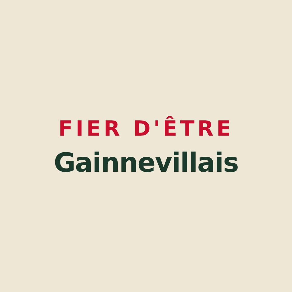 Tote bag « Fier d'être Gainnevillais » — design pour Gainneville