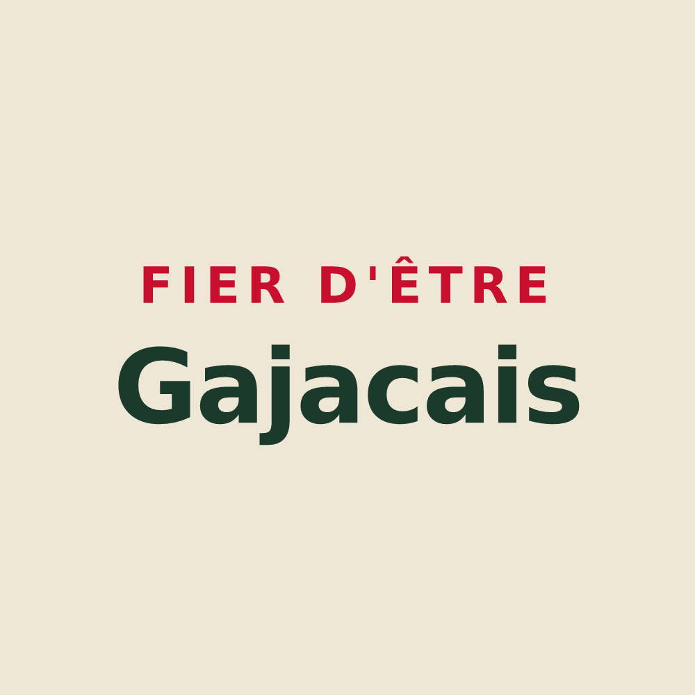 Tote bag « Fier d'être Gajacais » — design pour Gajac