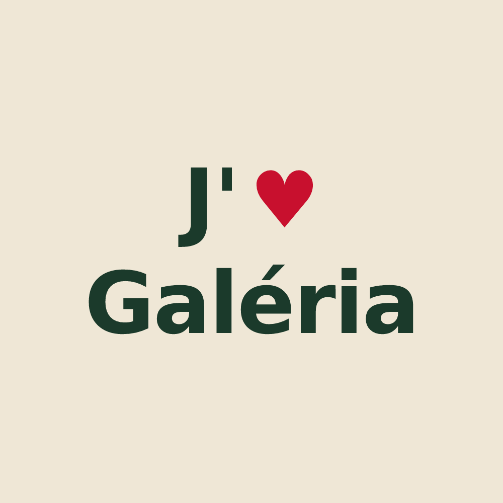 Tote bag personnalisé Galéria — design J'aime Galéria