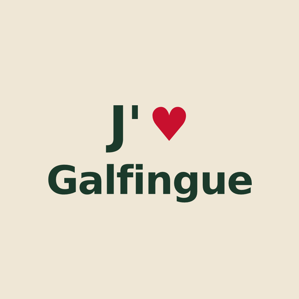 Tote bag personnalisé Galfingue — design J'aime Galfingue