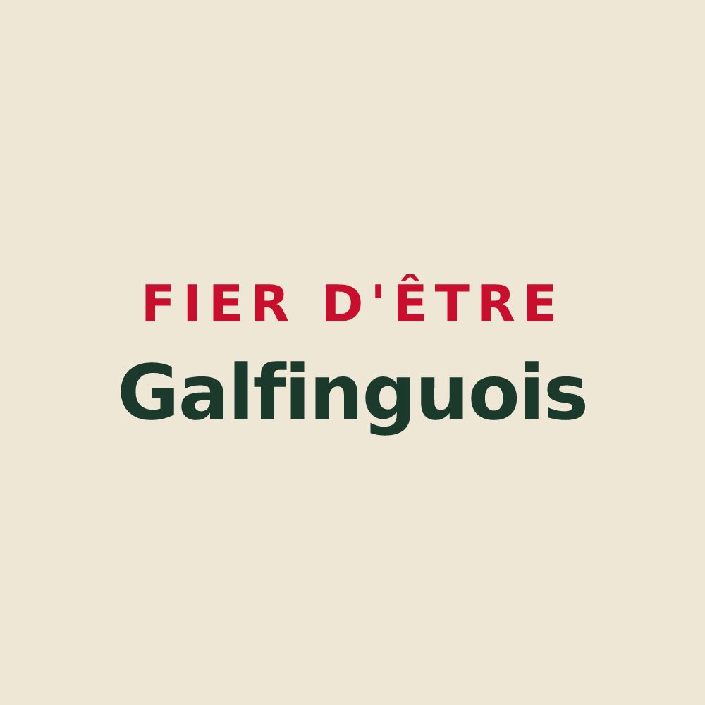Tote bag « Fier d'être Galfinguois » — design pour Galfingue