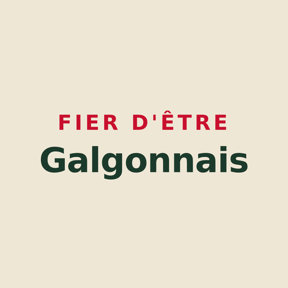 Tote bag « Fier d'être Galgonnais » — design pour Galgon