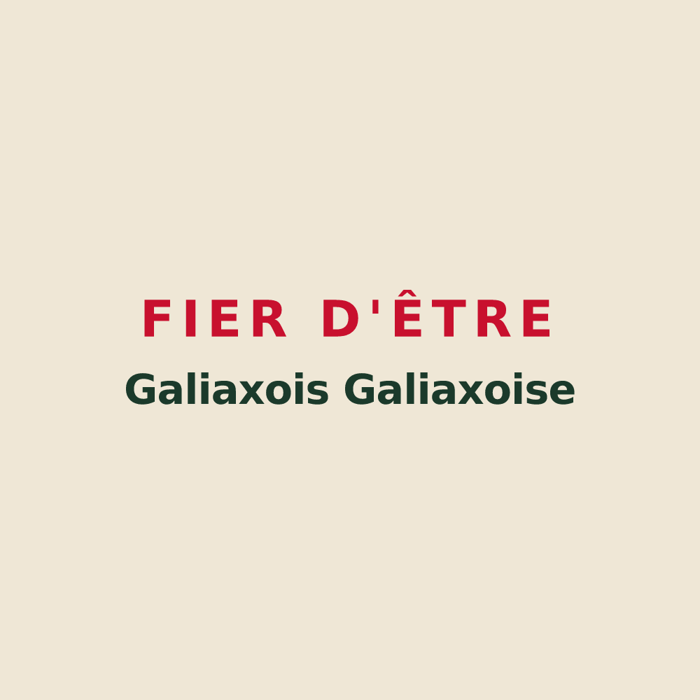 Tote bag « Fier d'être Galiaxois Galiaxoise » — design pour Galiax