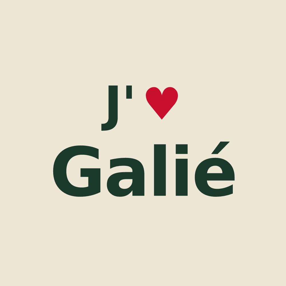 Tote bag personnalisé Galié — design J'aime Galié