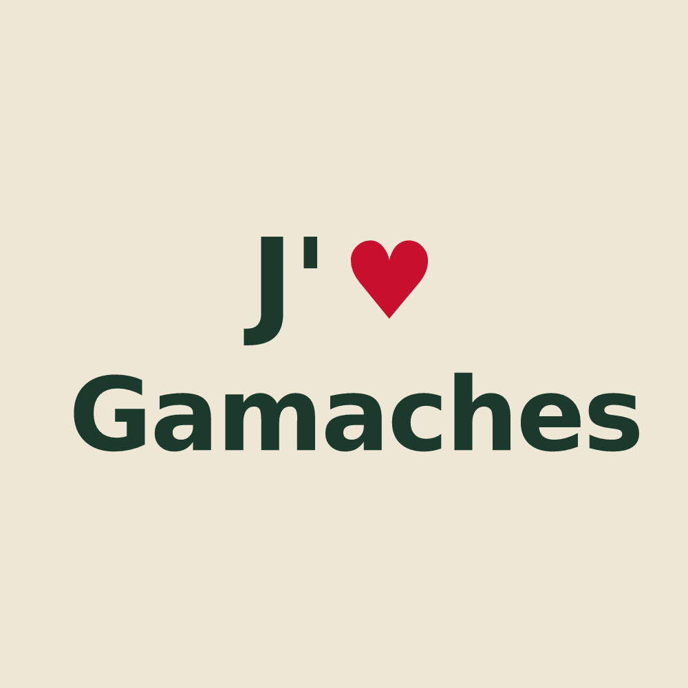 Tote bag personnalisé Gamaches — design J'aime Gamaches