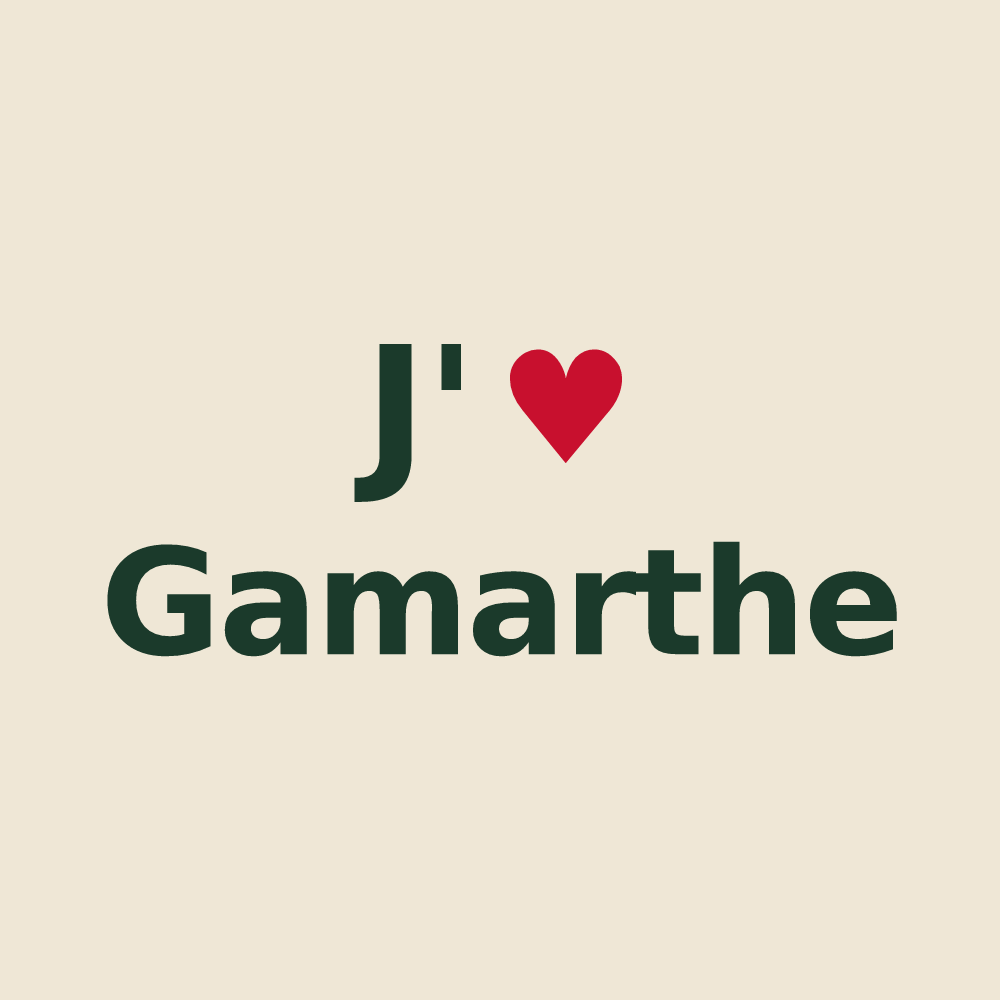 Tote bag personnalisé Gamarthe — design J'aime Gamarthe