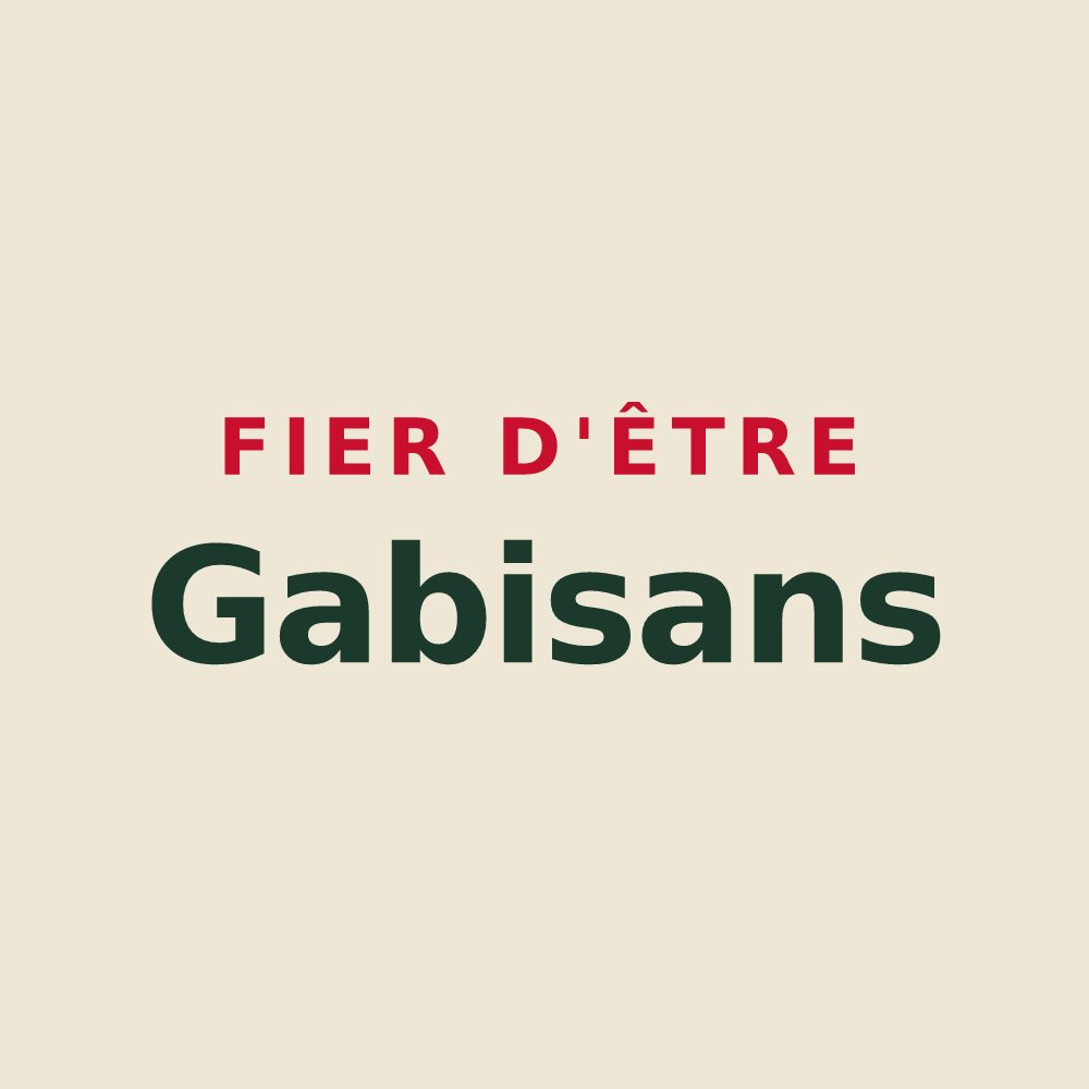 Tote bag « Fier d'être Gabisans » — design pour Gambaiseuil