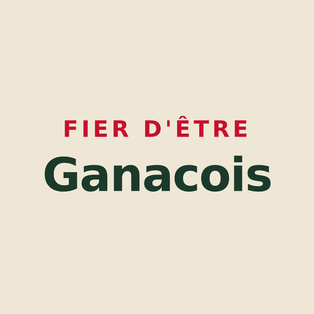 Tote bag « Fier d'être Ganacois » — design pour Ganac