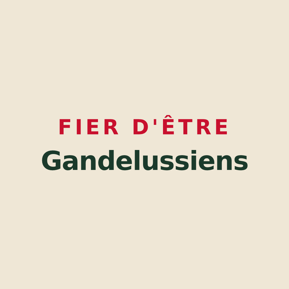 Tote bag « Fier d'être Gandelussiens » — design pour Gandelu