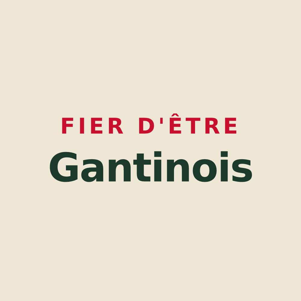Tote bag « Fier d'être Gantinois » — design pour Ganties