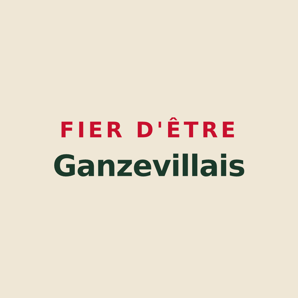 Tote bag « Fier d'être Ganzevillais » — design pour Ganzeville