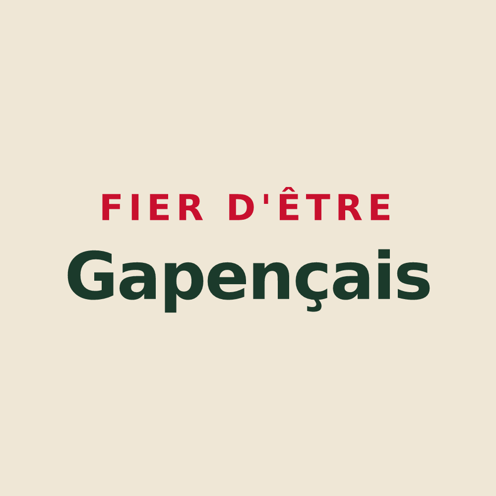 Tote bag « Fier d'être Gapençais » — design pour Gap