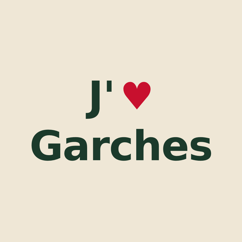 Tote bag personnalisé Garches — design J'aime Garches