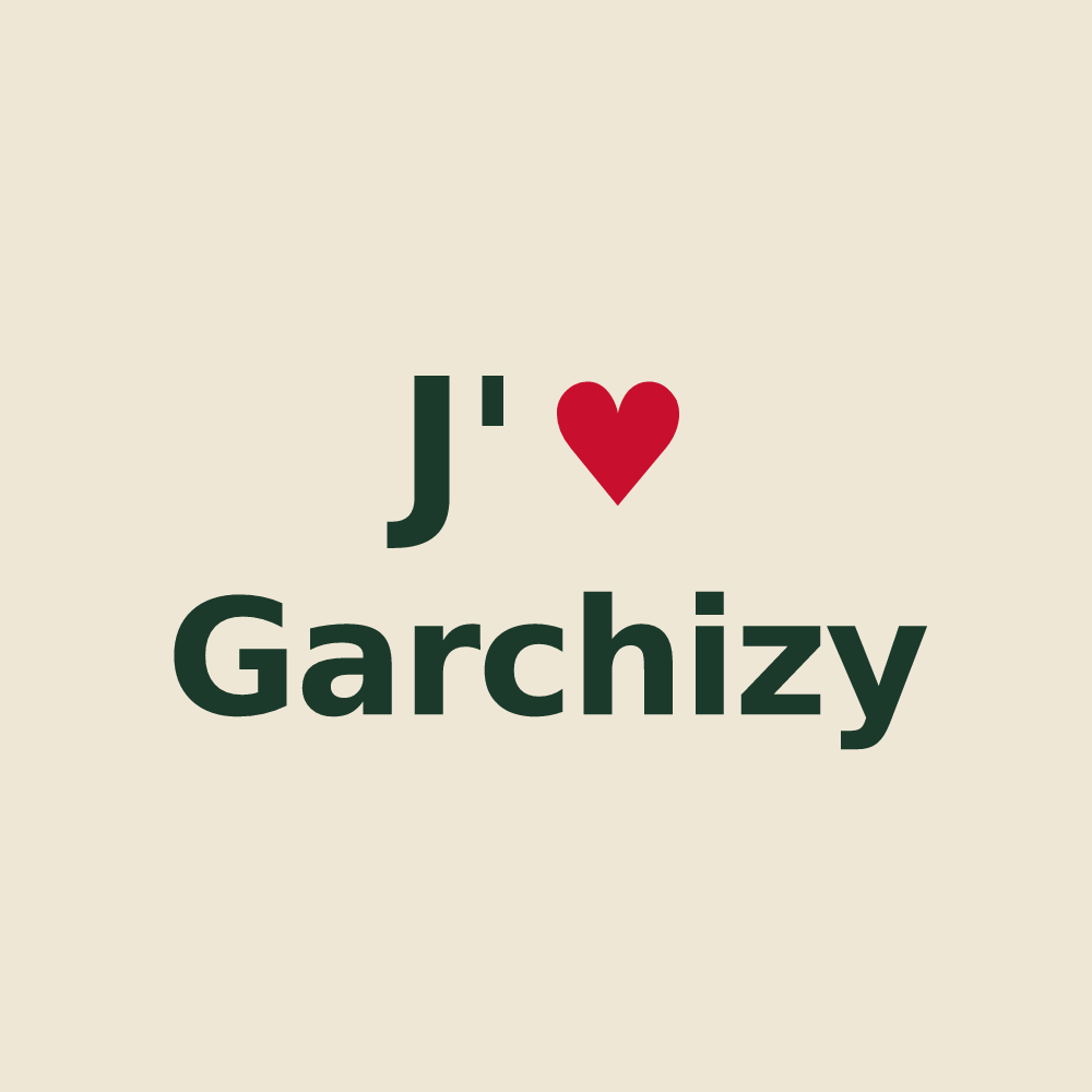 Tote bag personnalisé Garchizy — design J'aime Garchizy