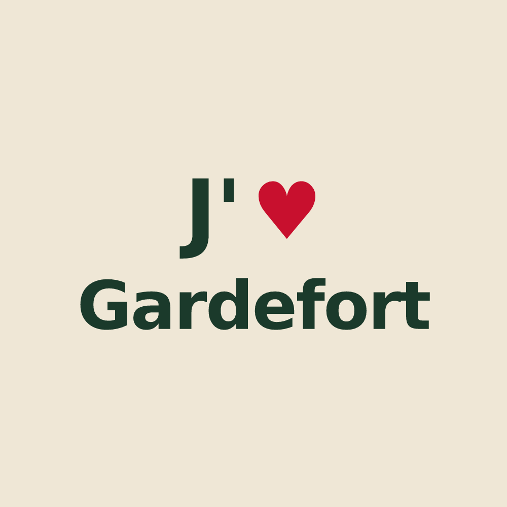 Tote bag personnalisé Gardefort — design J'aime Gardefort