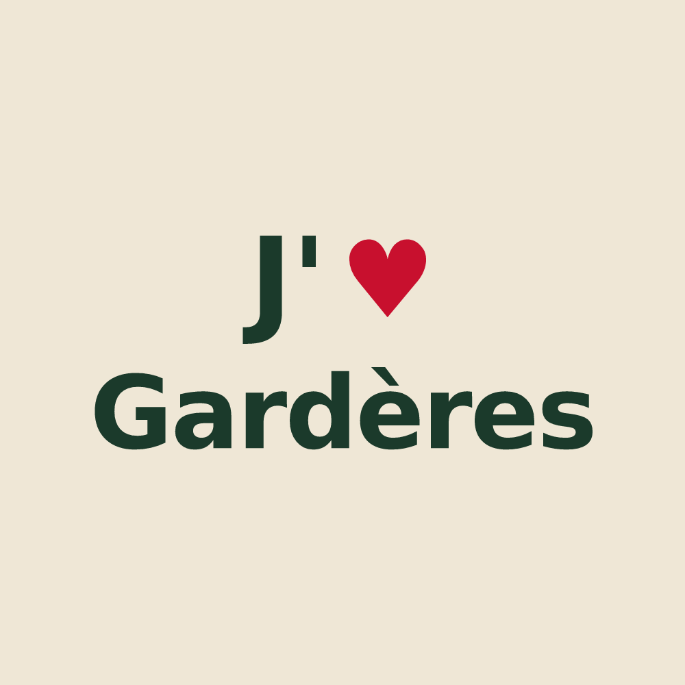 Tote bag personnalisé Gardères — design J'aime Gardères
