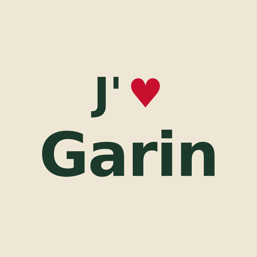 Tote bag personnalisé Garin — design J'aime Garin